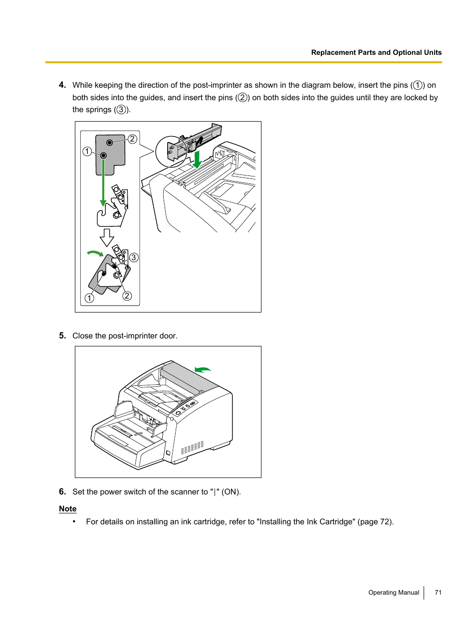 Panasonic KV-S4085CW User Manual | Page 71 / 87