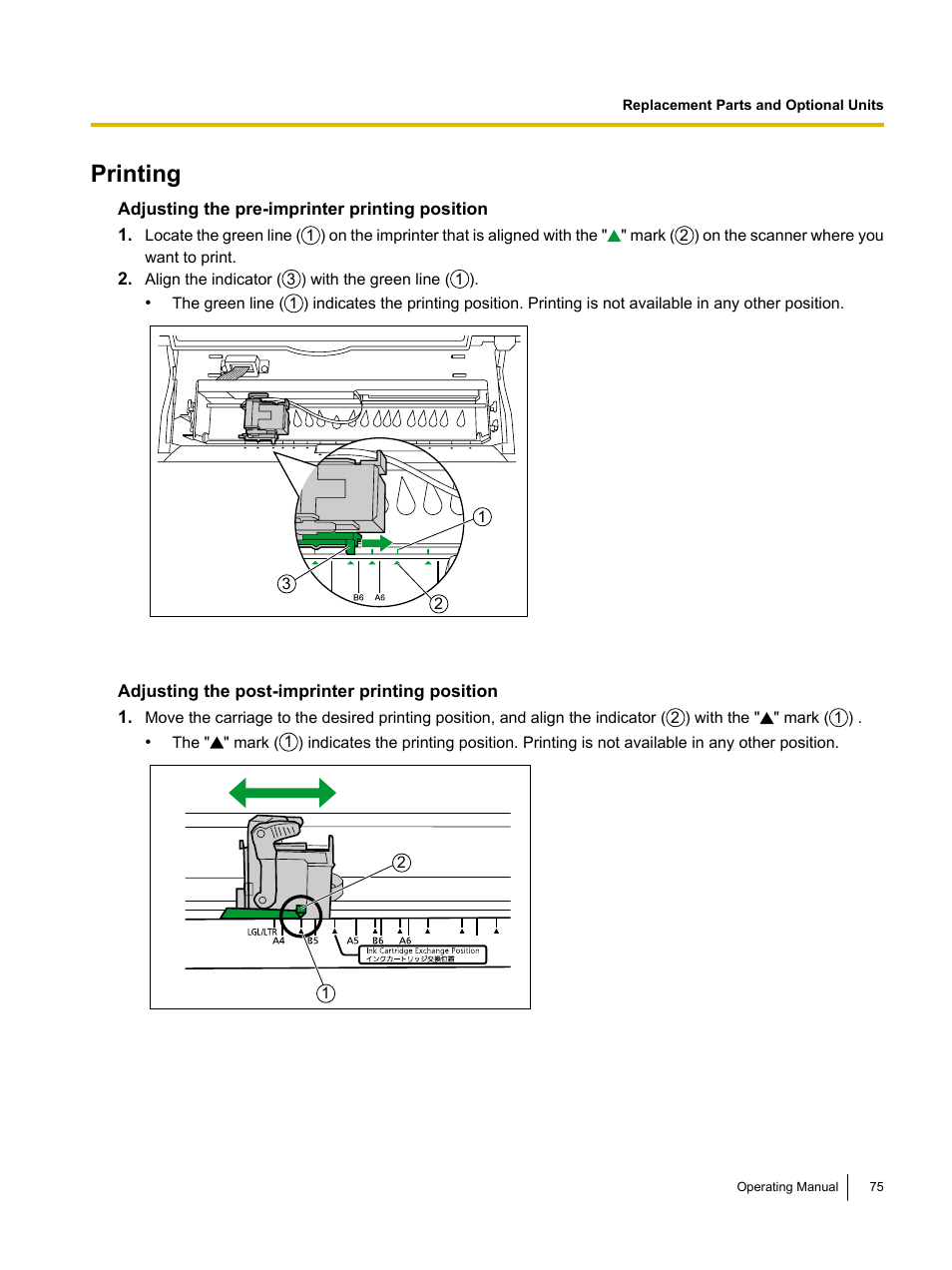 Printing | Panasonic KV-S4085CW User Manual | Page 75 / 87