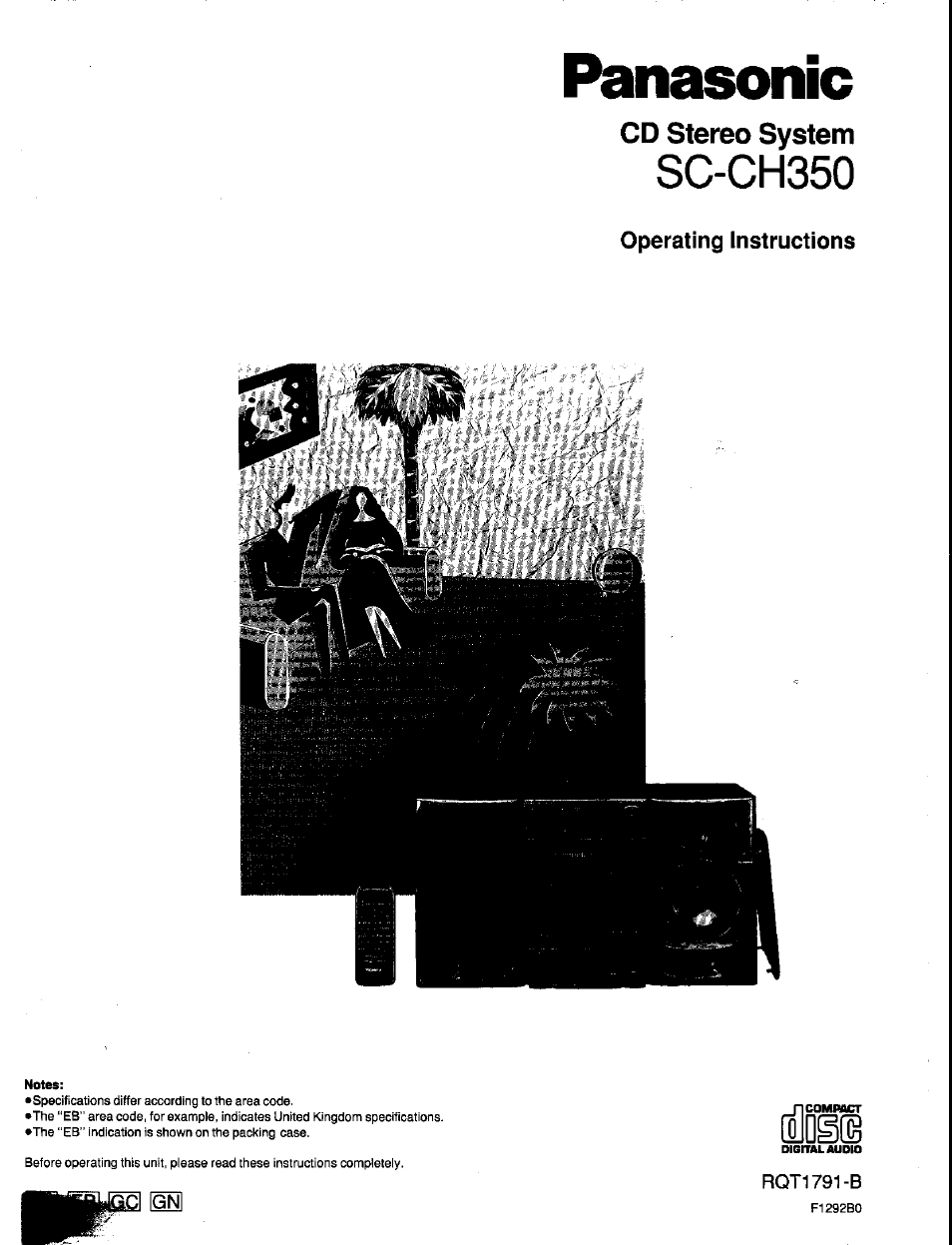 Panasonic SC-CH350 User Manual | 64 pages