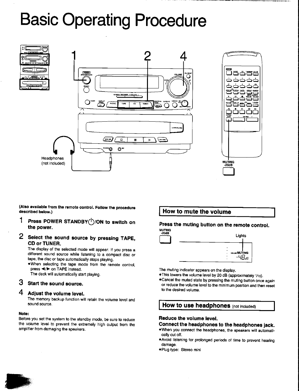 Basic operating procedure | Panasonic SC-CH350 User Manual | Page 20 / 64