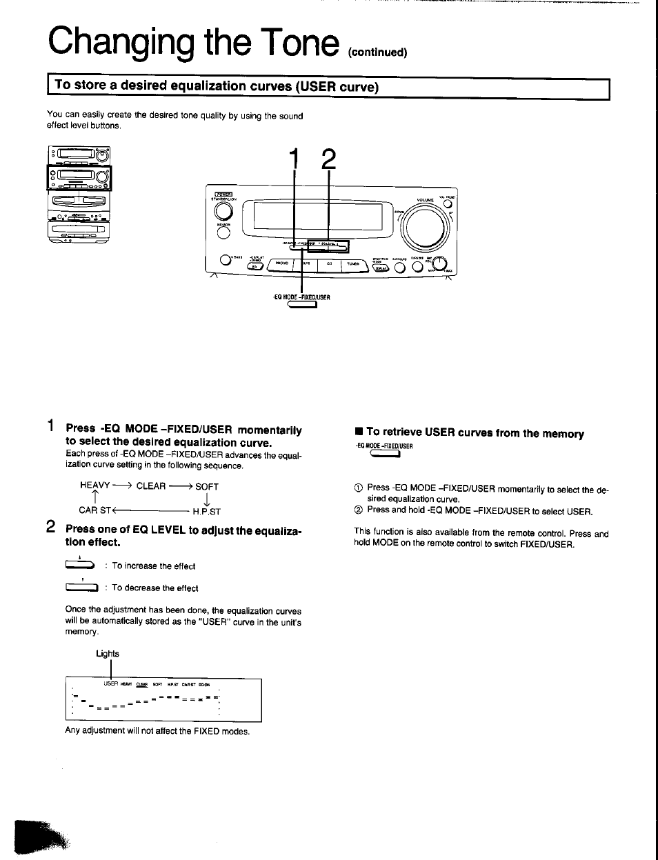 Changing the tone | Panasonic SC-CH350 User Manual | Page 48 / 64