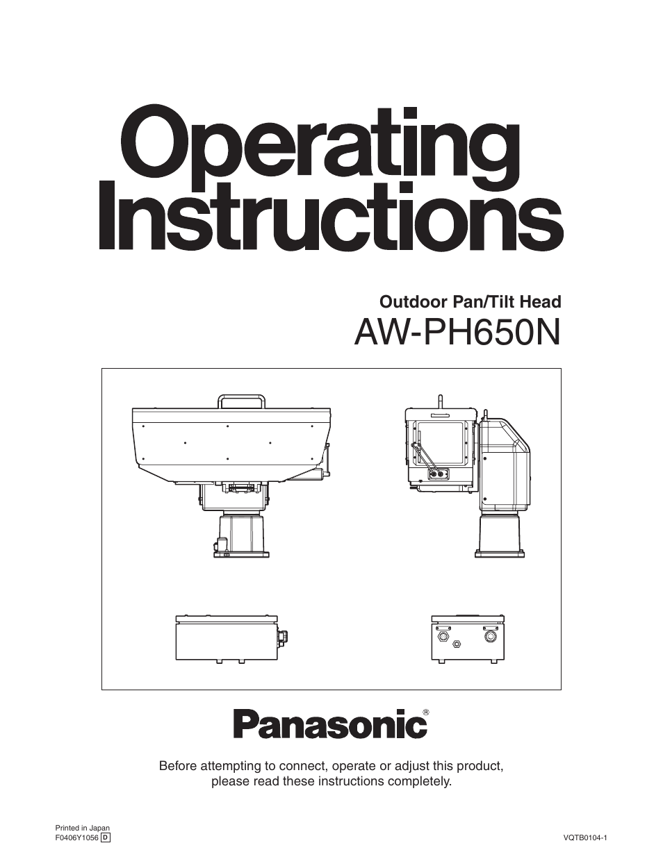 Panasonic AW-PH650N User Manual | 44 pages