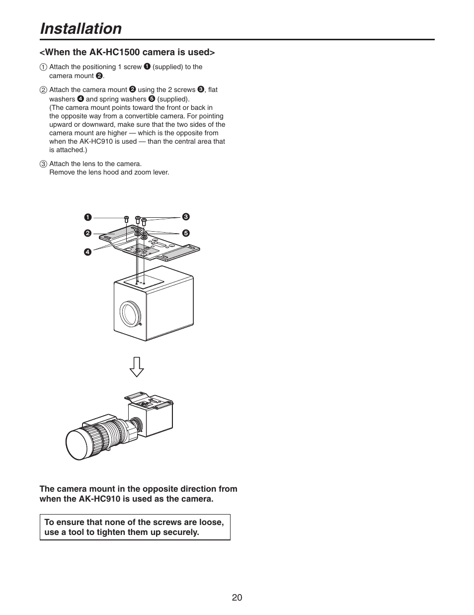Installation | Panasonic AW-PH650N User Manual | Page 20 / 44