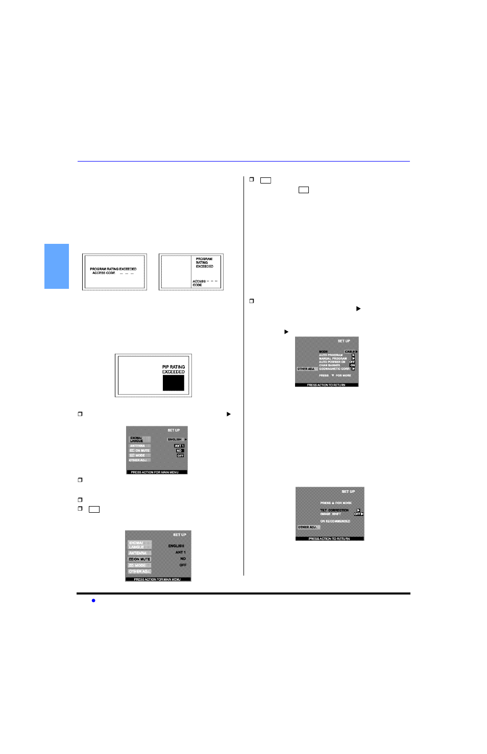 Setup | Panasonic CT 32HL43  EN User Manual | Page 28 / 42