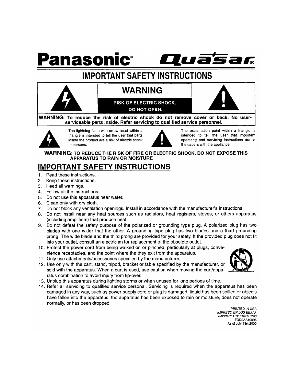Panasonic CT 32HL43  EN User Manual | Page 35 / 42