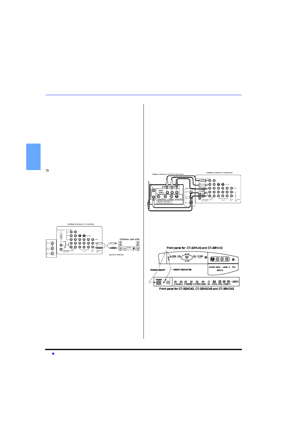 Optional equipment connections (cont.) | Panasonic CT 32HL43  EN User Manual | Page 8 / 42