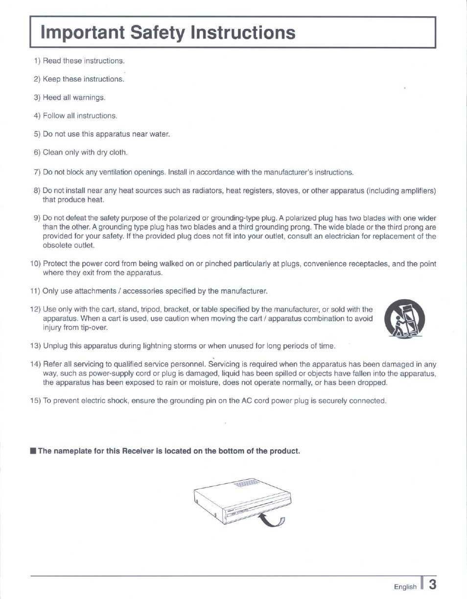 Panasonic tu-pt7000 User Manual | Page 3 / 17