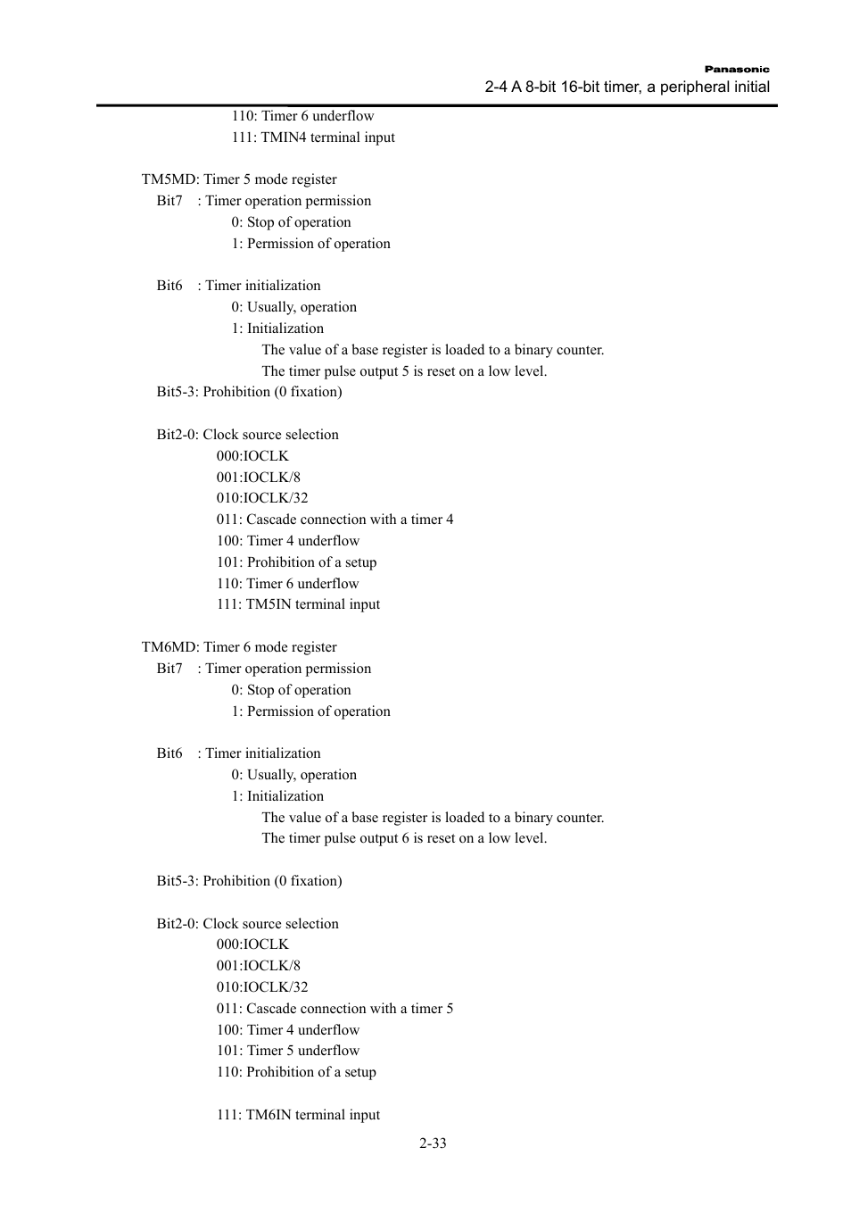 Panasonic PanaXSeries MN103S65G User Manual | Page 10 / 18