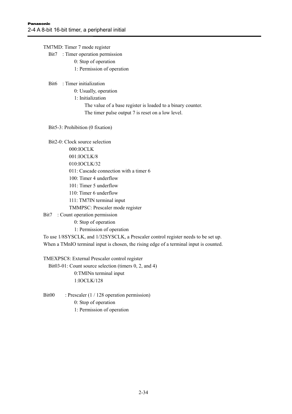 Panasonic PanaXSeries MN103S65G User Manual | Page 11 / 18