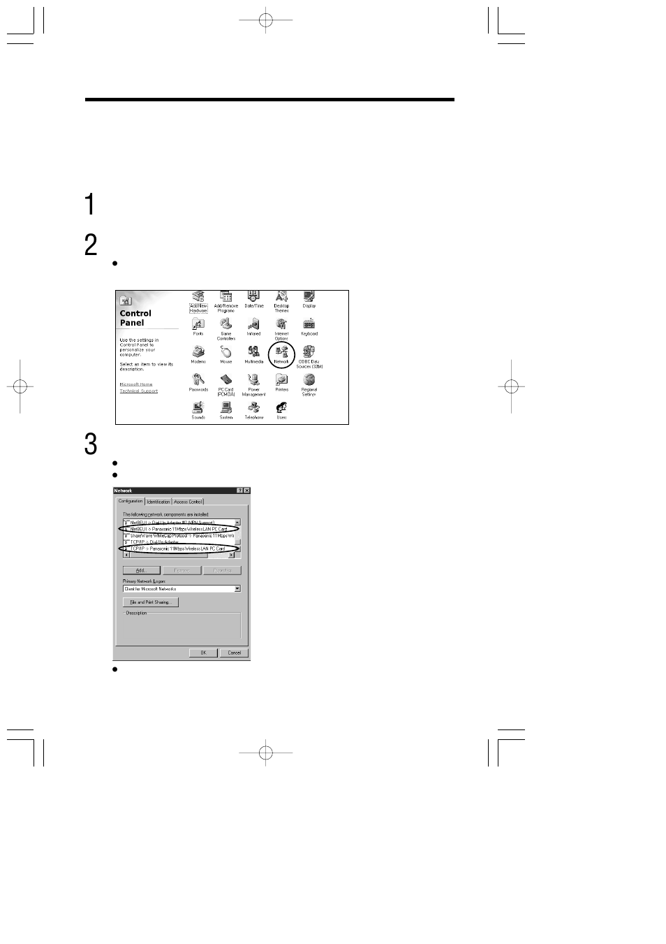 Setting up your computer, Confirming the network protocols | Panasonic KX-HGC200 User Manual | Page 44 / 80