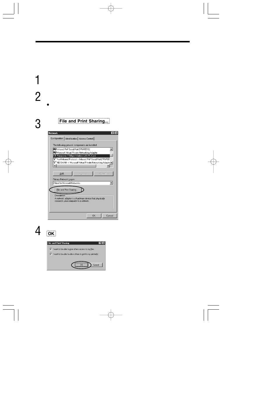 Sharing files and printers | Panasonic KX-HGC200 User Manual | Page 52 / 80