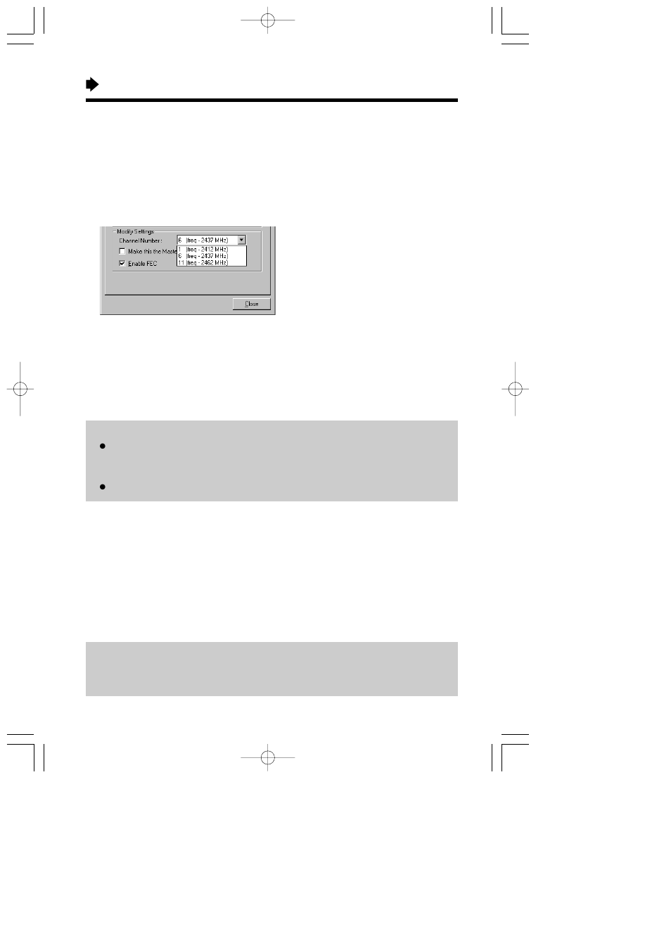 Changing the channel (radio frequency), Setting a computer to the master node, Forward error correction (fec) | Using the device management dialog box | Panasonic KX-HGC200 User Manual | Page 62 / 80