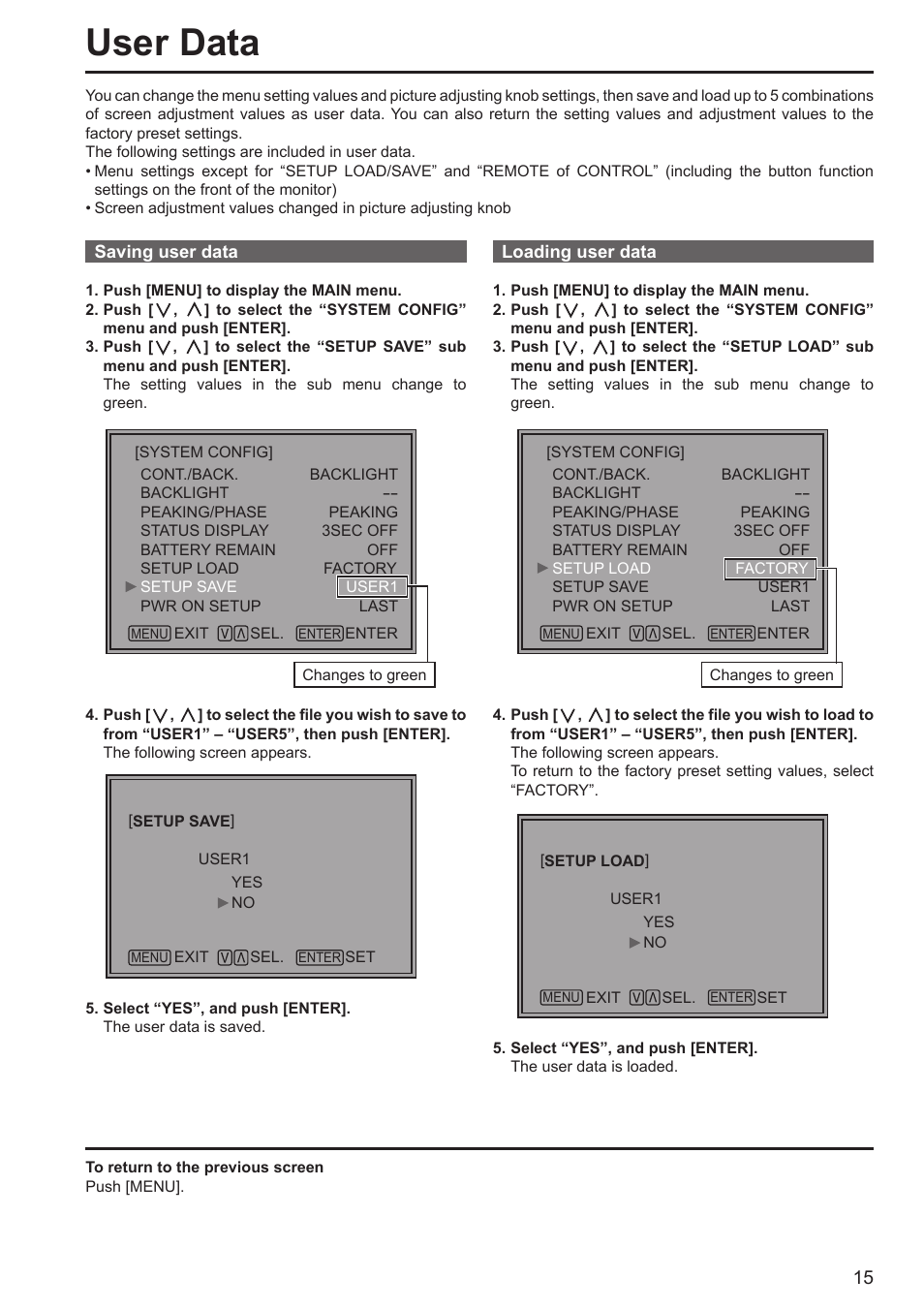 User data | Panasonic BT-LH80WP User Manual | Page 15 / 38