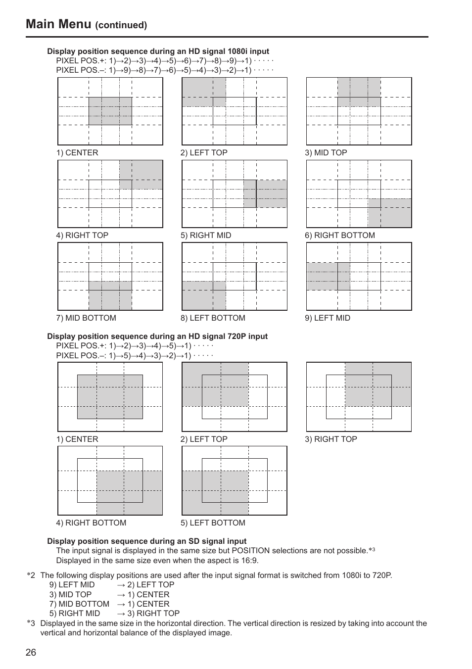 Main menu | Panasonic BT-LH80WP User Manual | Page 26 / 38