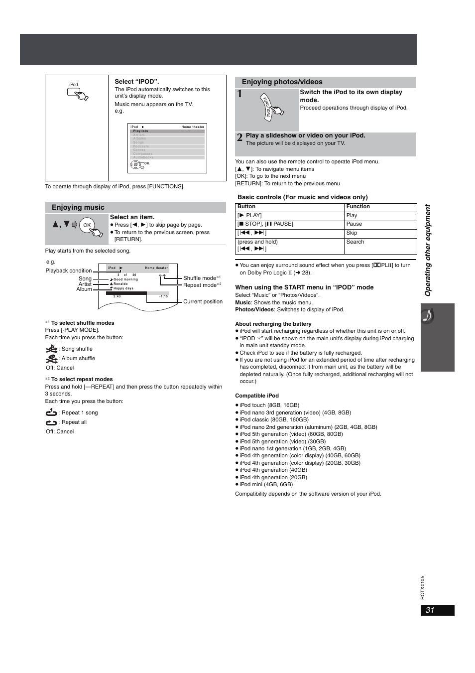 Panasonic SC-PT960 User Manual | Page 31 / 44