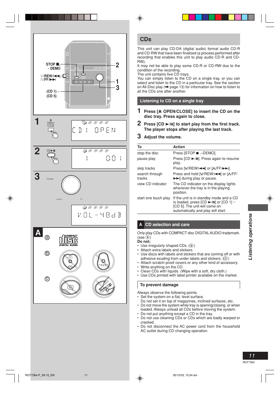 Panasonic SC-PM19 User Manual | Page 11 / 28