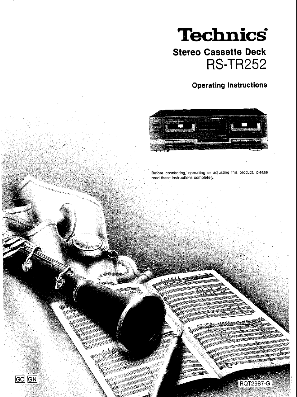 Panasonic RS-TR252 User Manual | 16 pages