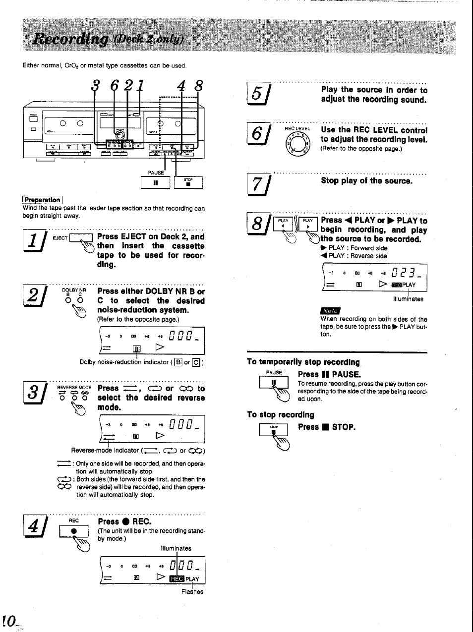 Panasonic RS-TR252 User Manual | Page 10 / 16