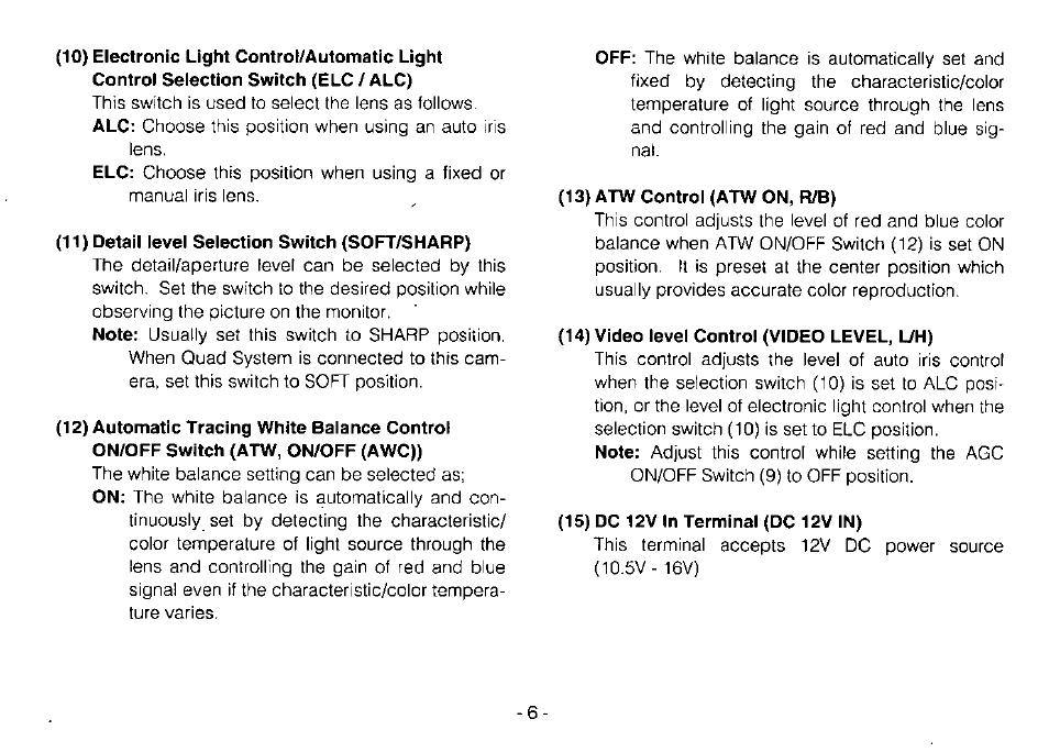 Panasonic WV-CP214 User Manual | Page 8 / 22