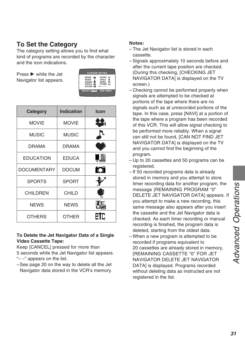 Advanced operations | Panasonic AG-1340P User Manual | Page 31 / 42