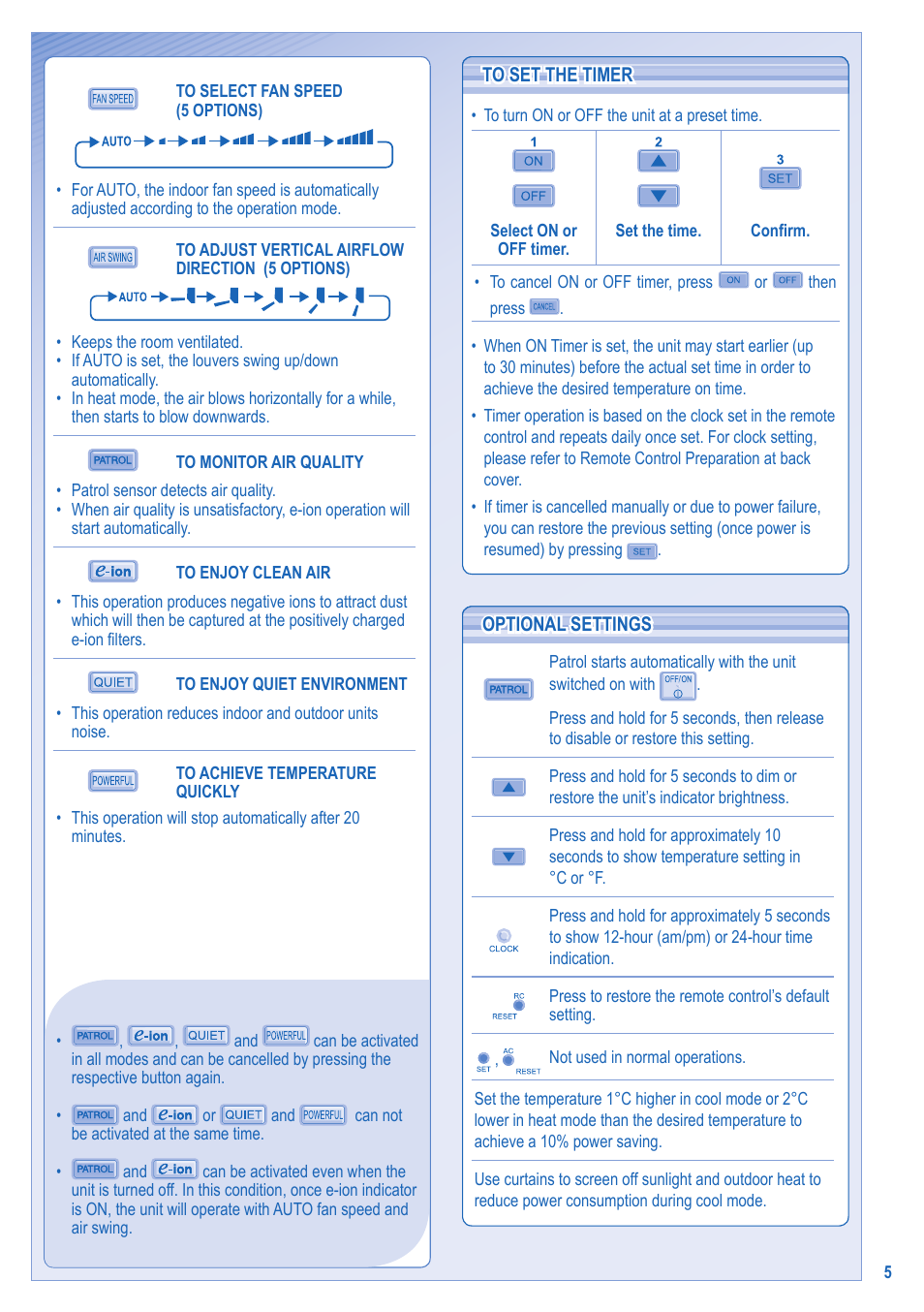 Panasonic CU-E15GKR User Manual | Page 5 / 8