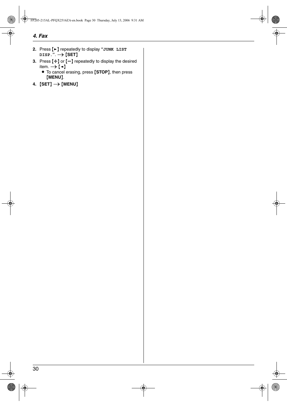 Panasonic KX-FP205AL User Manual | Page 30 / 60