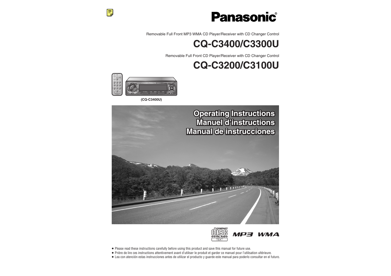 Panasonic C3100U User Manual | 24 pages