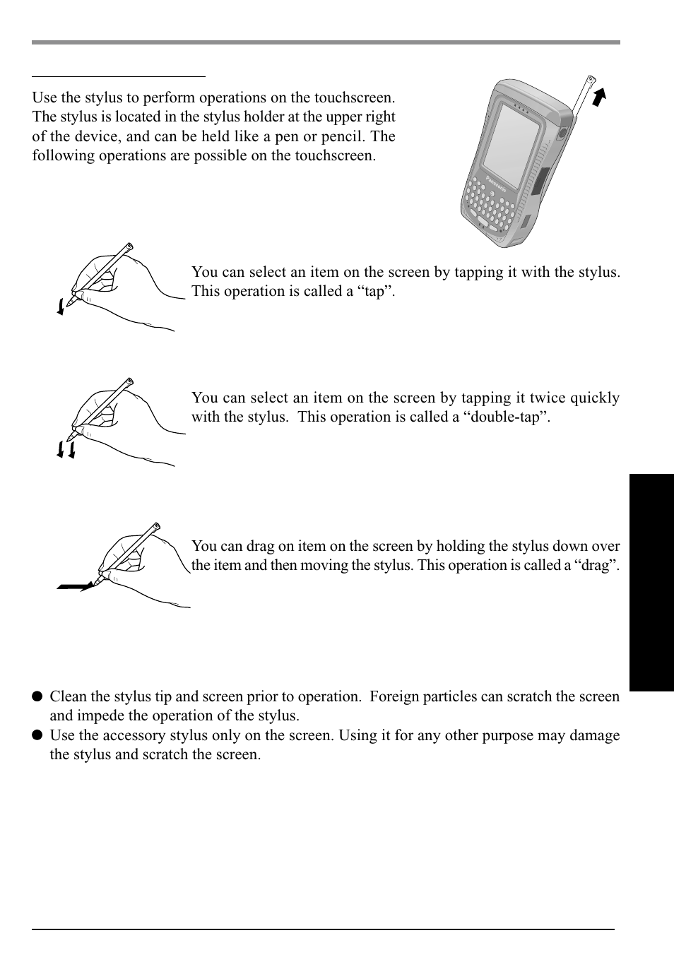 Lcd (touchscreen) | Panasonic CF-P1Series User Manual | Page 15 / 40