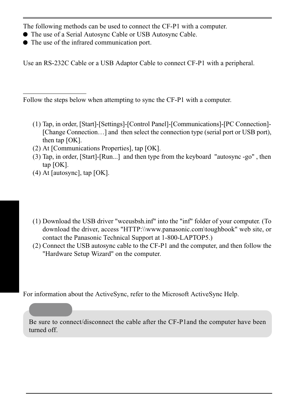 Connecting to your computer | Panasonic CF-P1Series User Manual | Page 24 / 40