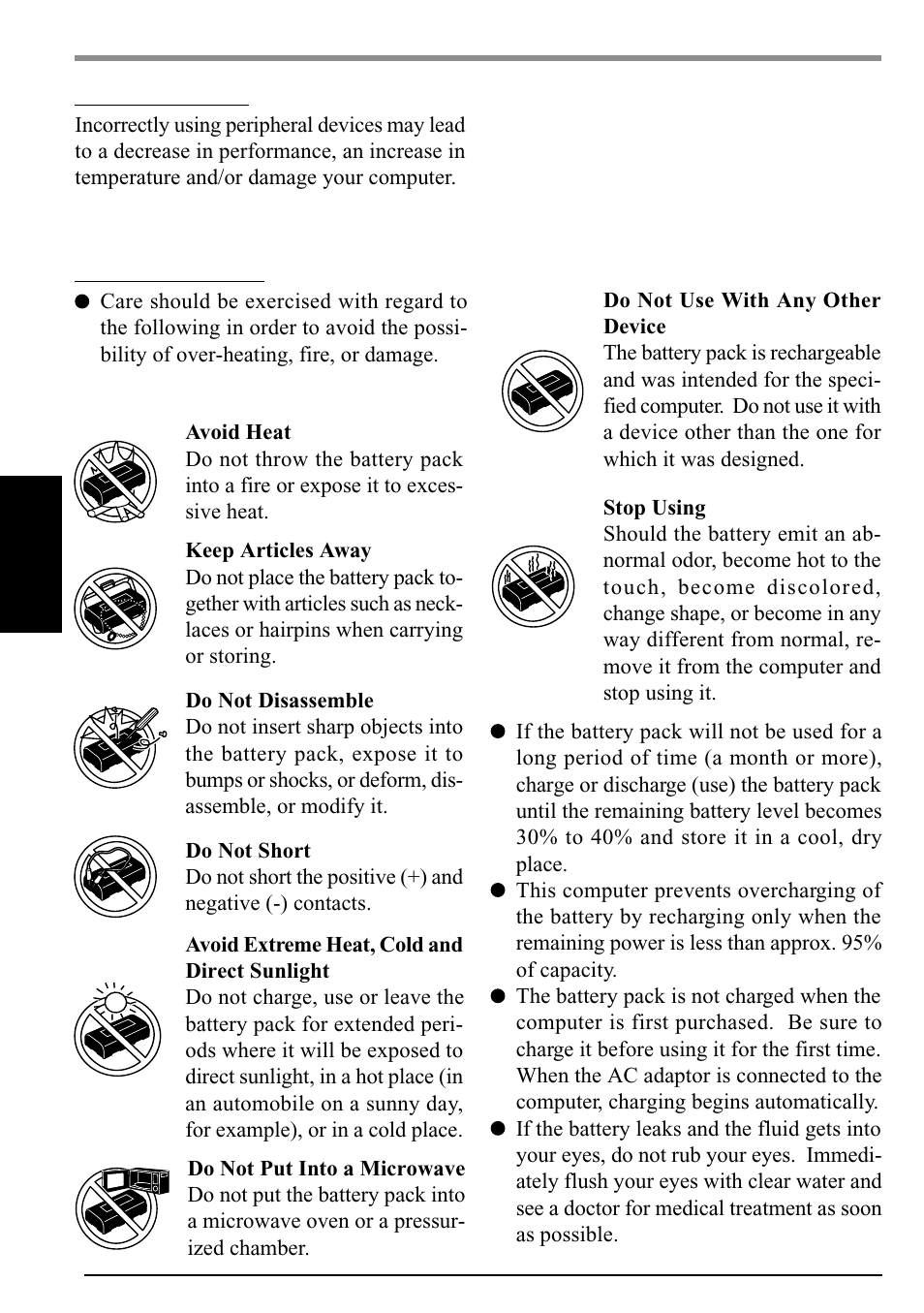 Precautions | Panasonic CF-P1Series User Manual | Page 6 / 40