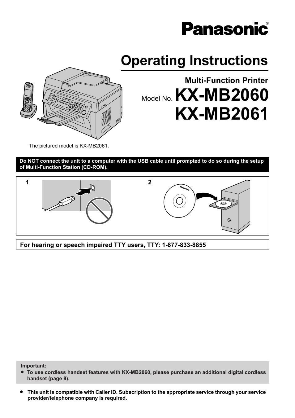 Panasonic KX-MB2060 User Manual | 160 pages