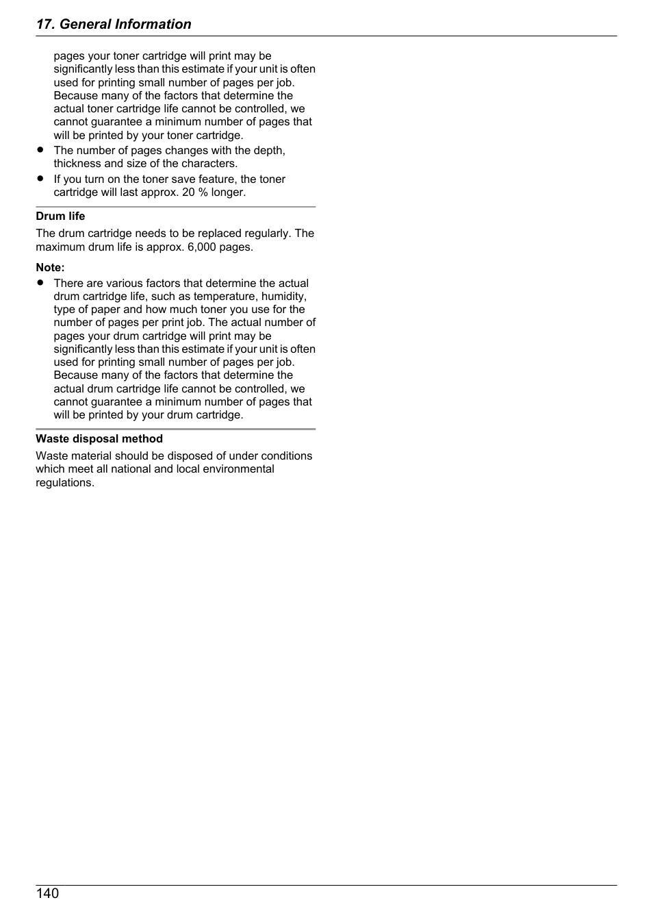 140 for | Panasonic KX-MB2060 User Manual | Page 140 / 160