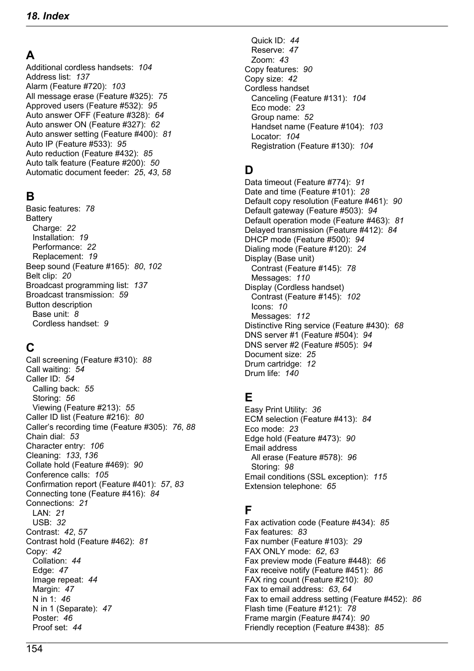 Panasonic KX-MB2060 User Manual | Page 154 / 160