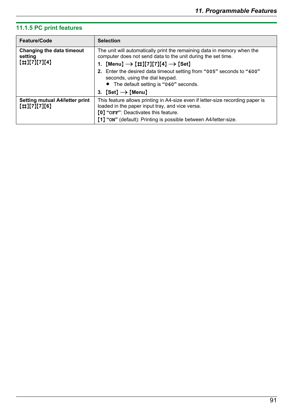 5 pc print features | Panasonic KX-MB2060 User Manual | Page 91 / 160