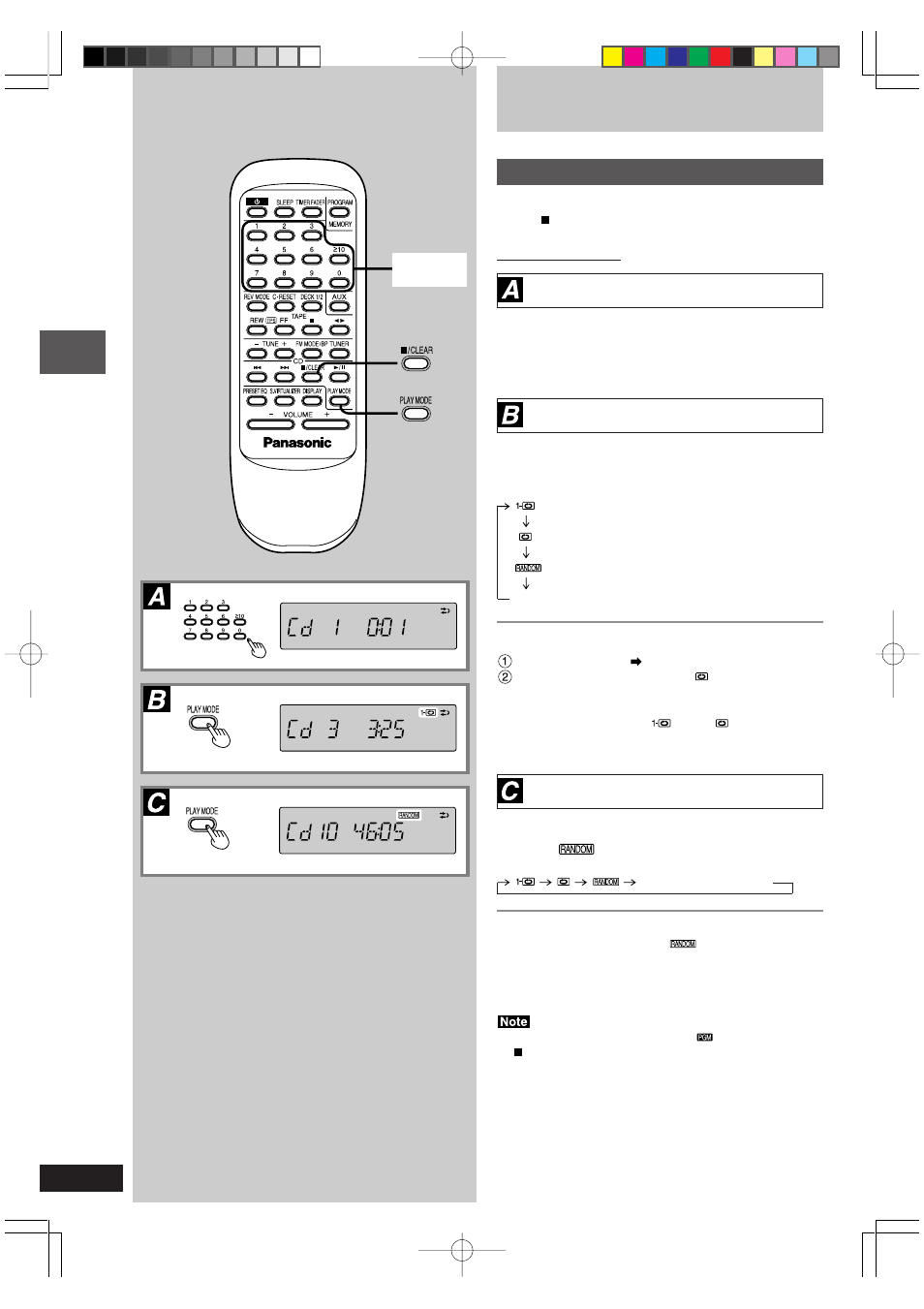 Other modes of play | Panasonic RX-ED50 User Manual | Page 10 / 24