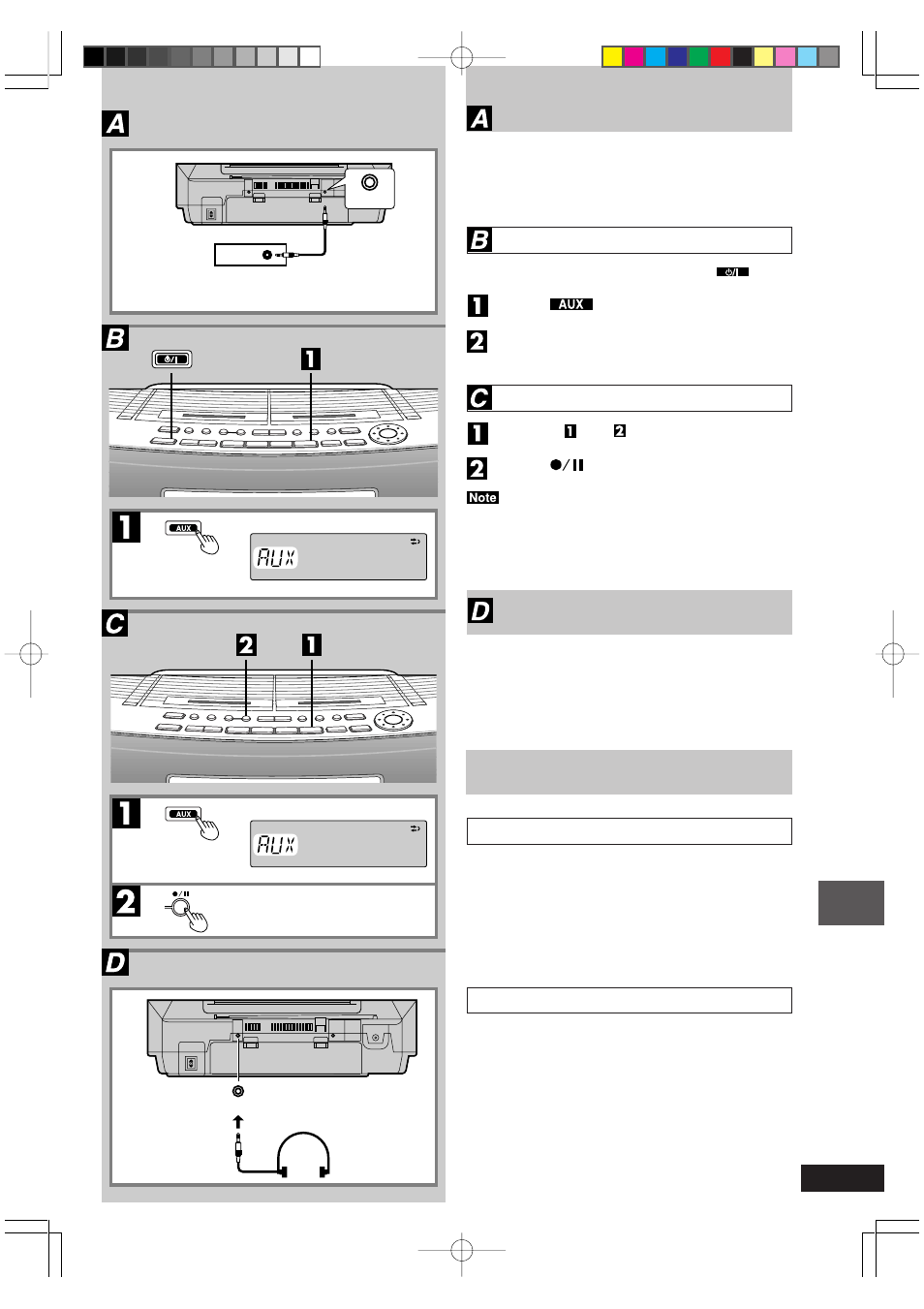 Using auxiliary equipment, Using headphones, Maintenance | Panasonic RX-ED50 User Manual | Page 23 / 24
