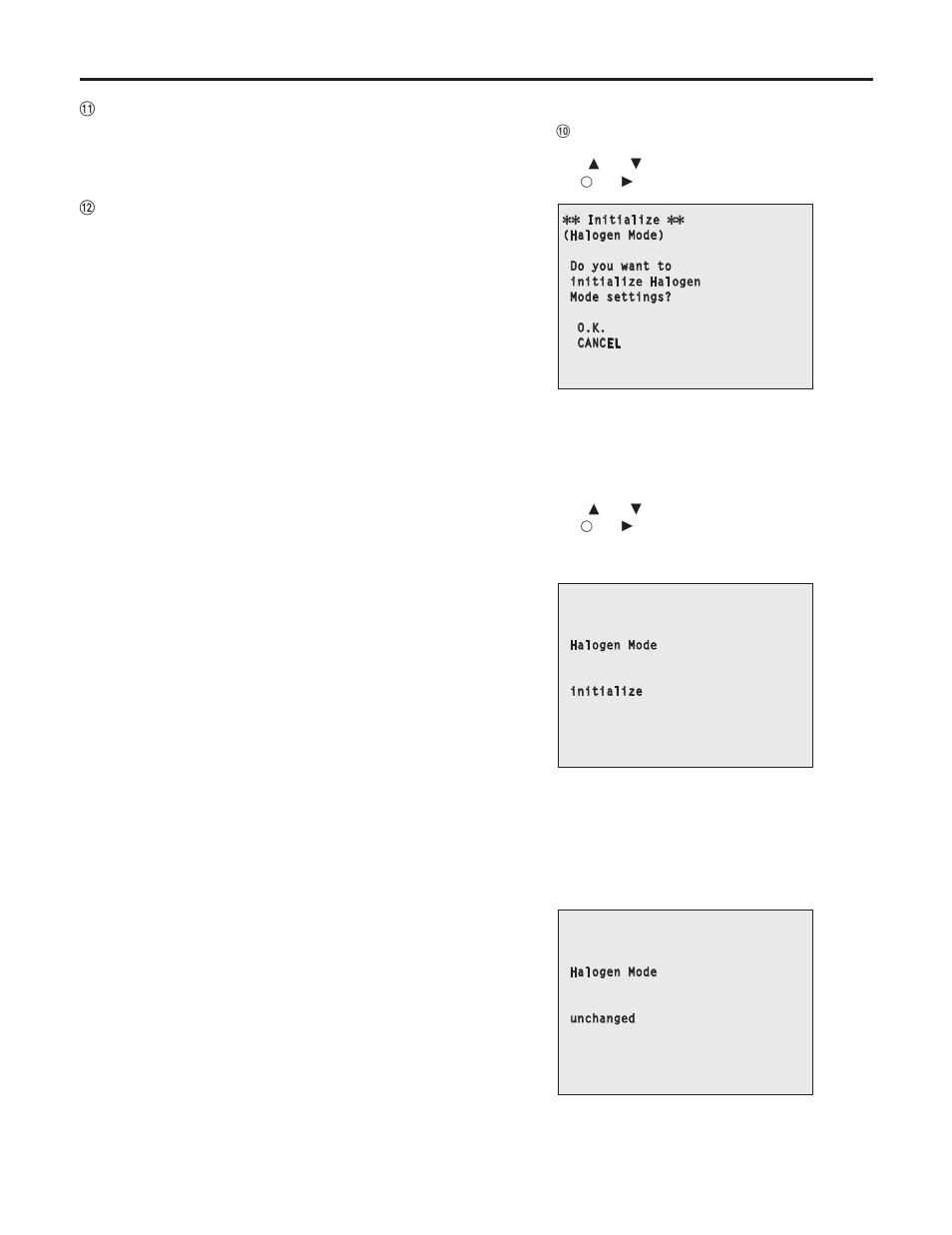 Setting the menu items | Panasonic AW-HE100N User Manual | Page 46 / 64