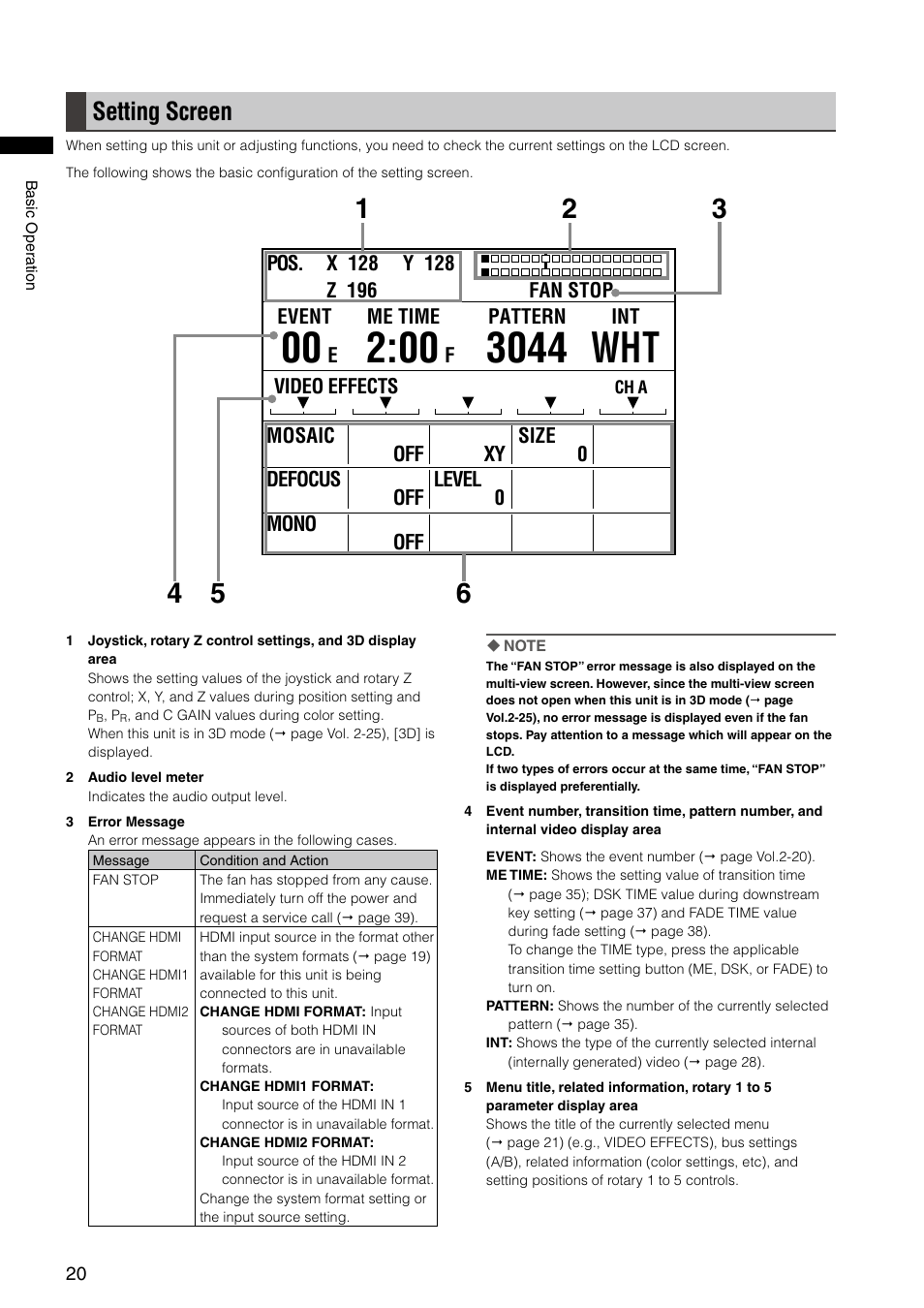 Setting screen, 3044 wht | Panasonic AG-HMX100E User Manual | Page 20 / 48
