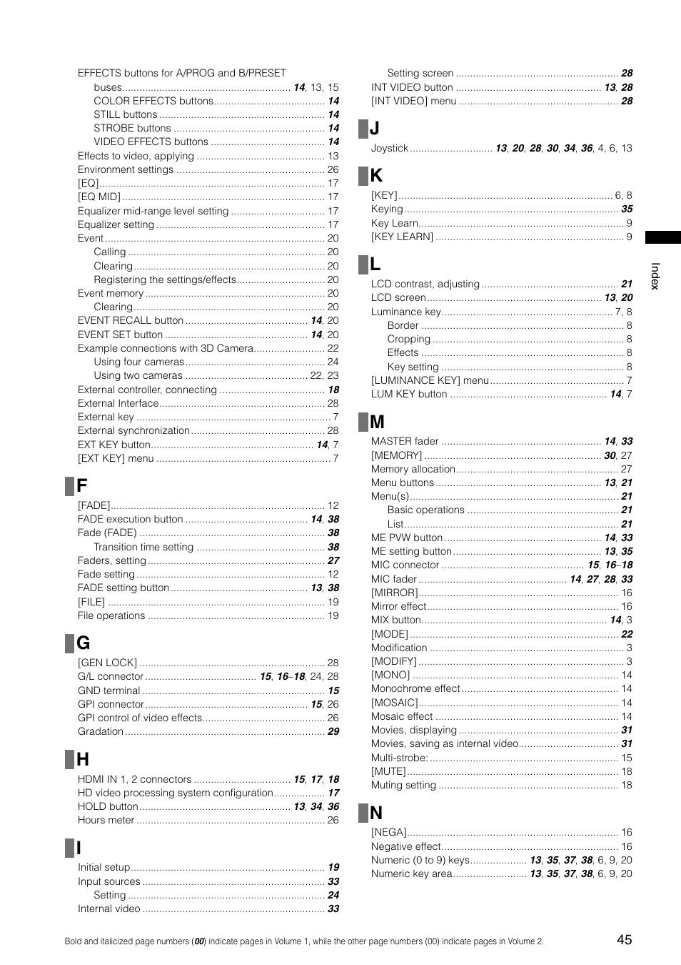 Panasonic AG-HMX100E User Manual | Page 45 / 48