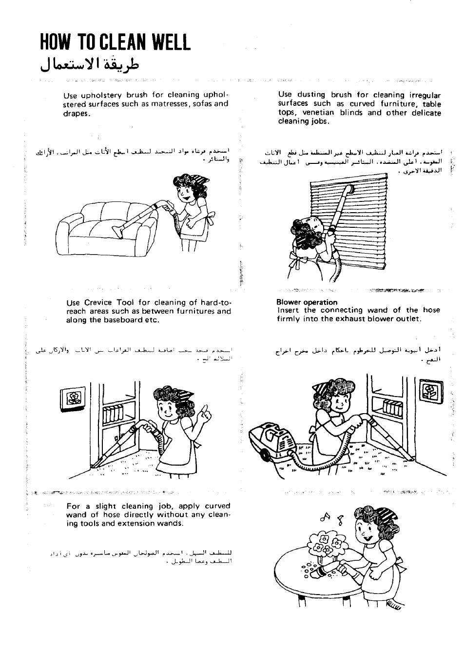 How to clean well | Panasonic MC-4500 User Manual | Page 6 / 7