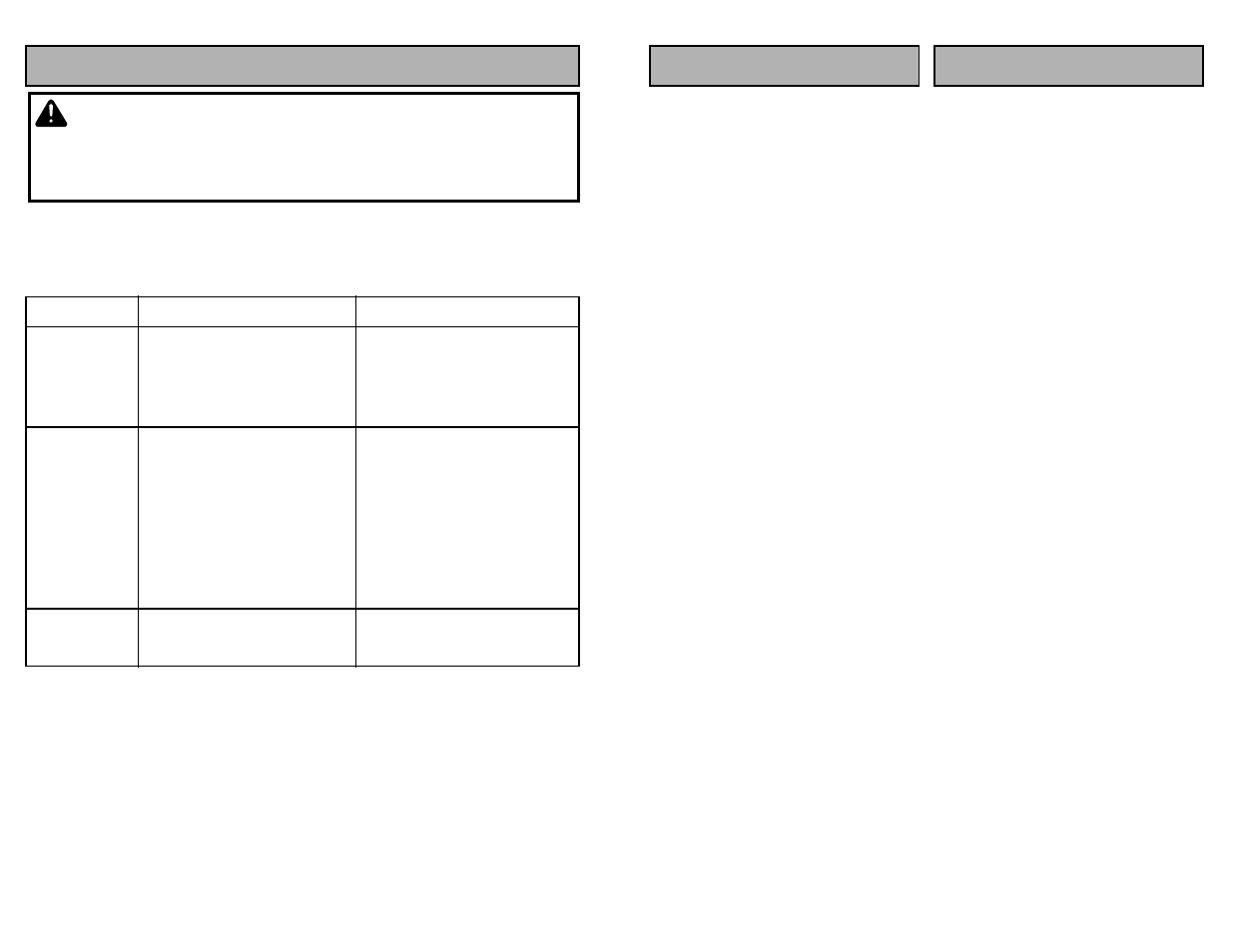 Before requesting service, Warning | Panasonic MC-V5239 User Manual | Page 36 / 44