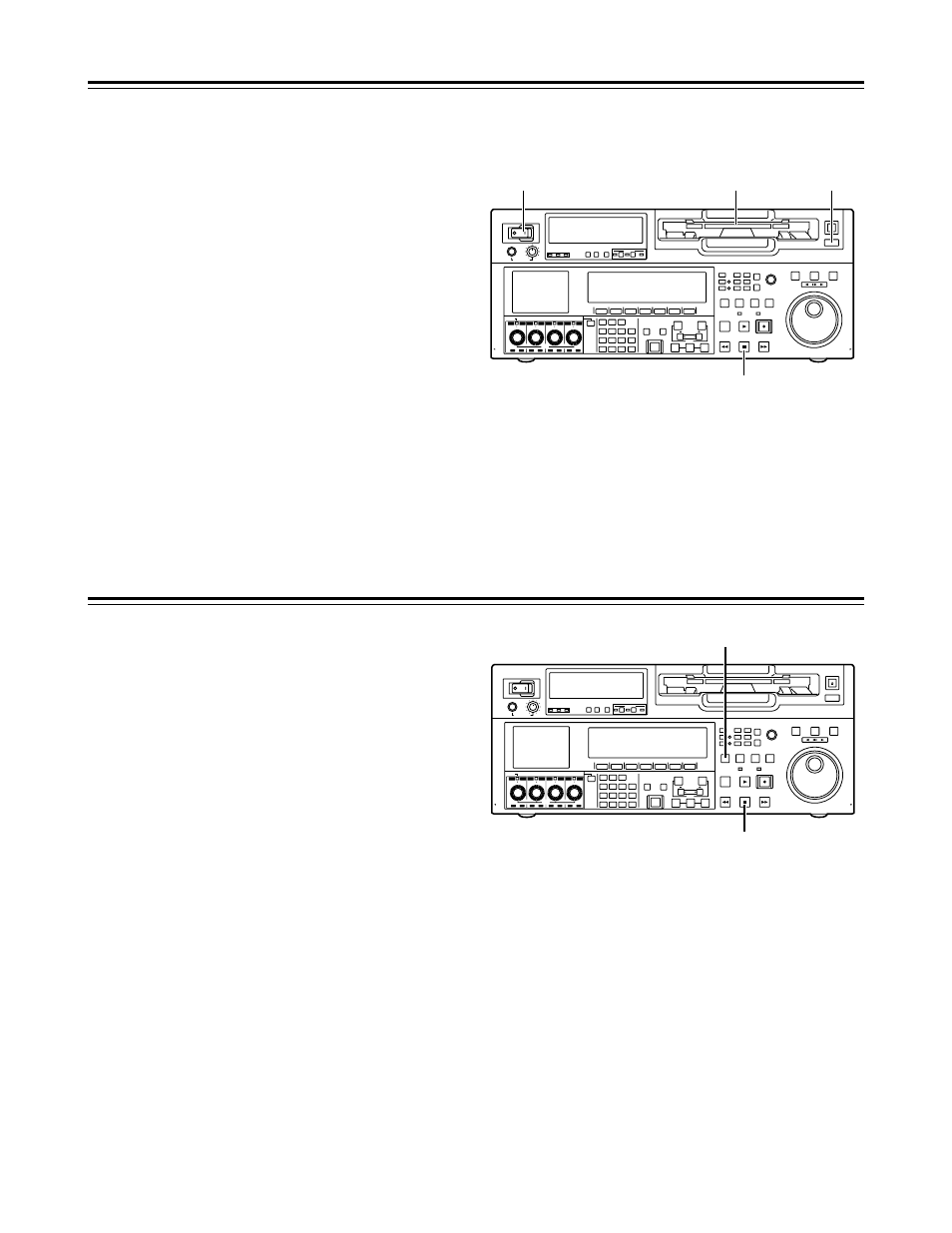 Turning on the power and inserting the cassette, Stop and standby modes, Turn on the vtr’s power | Unity | Panasonic AJ-HD1700 User Manual | Page 24 / 134