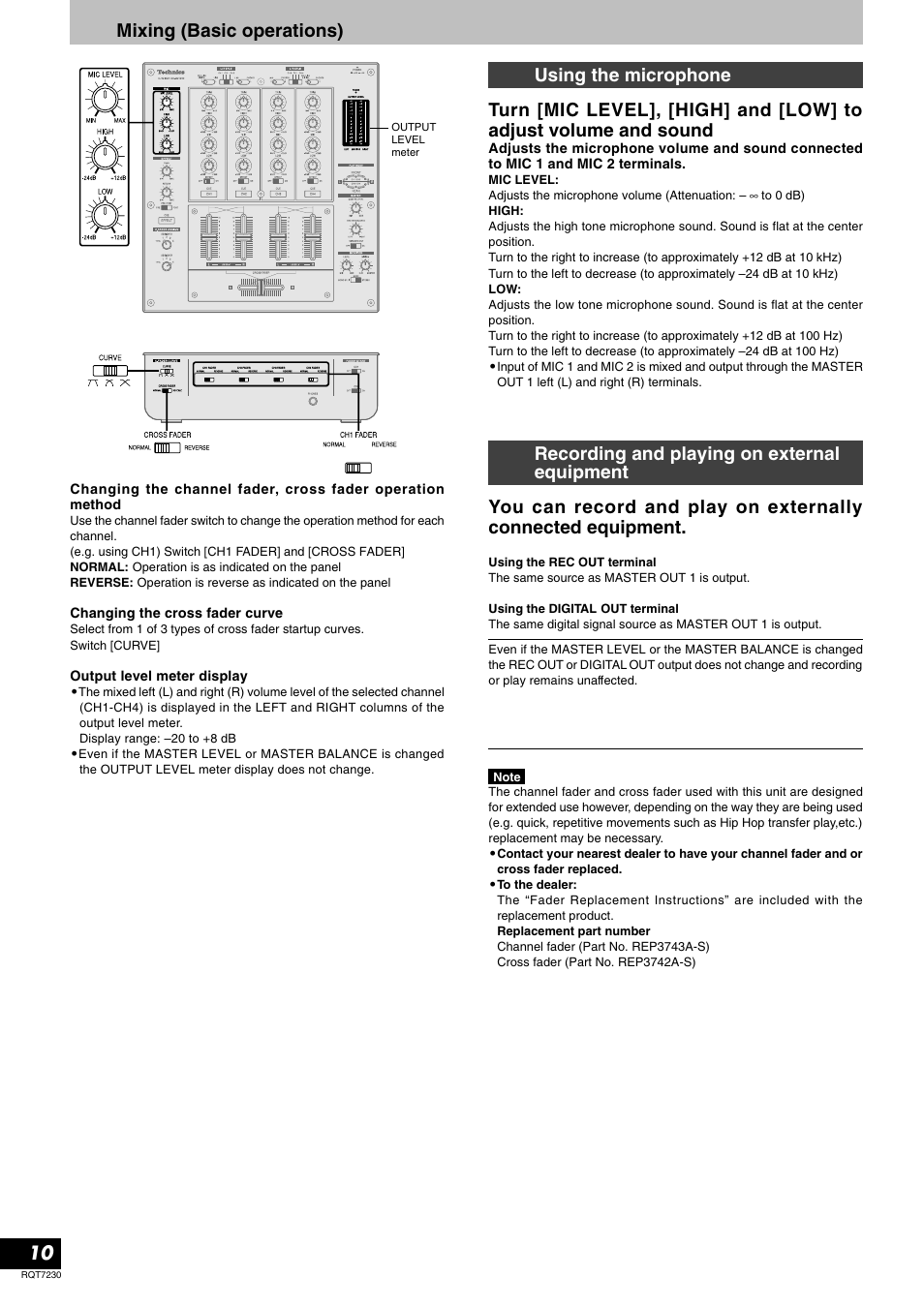 Mixing (basic operations) | Panasonic SH-MZ1200 User Manual | Page 10 / 16