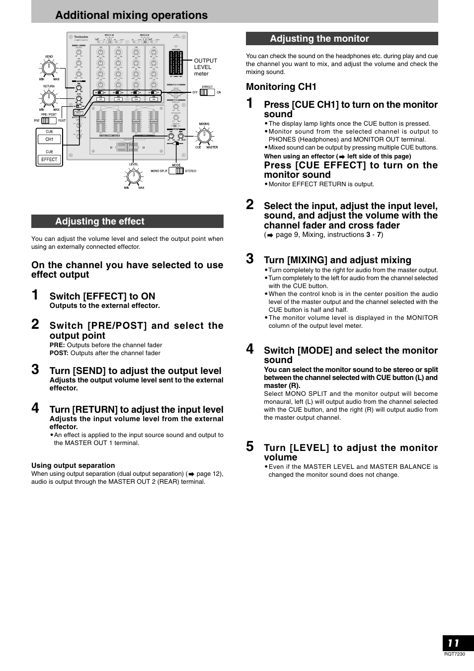 Additional mixing operations | Panasonic SH-MZ1200 User Manual | Page 11 / 16