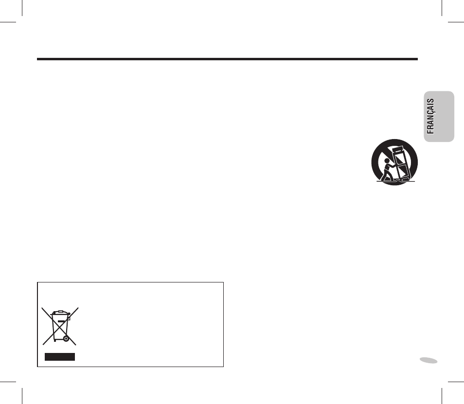 Importantes mises en garde | Panasonic RC-DC1 User Manual | Page 19 / 48