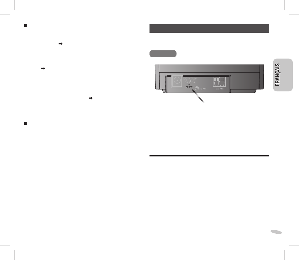 Entretien | Panasonic RC-DC1 User Manual | Page 29 / 48
