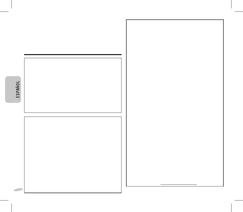 Advertencia, Estimado cliente, Nota de la fcc | Panasonic RC-DC1 User Manual | Page 34 / 48