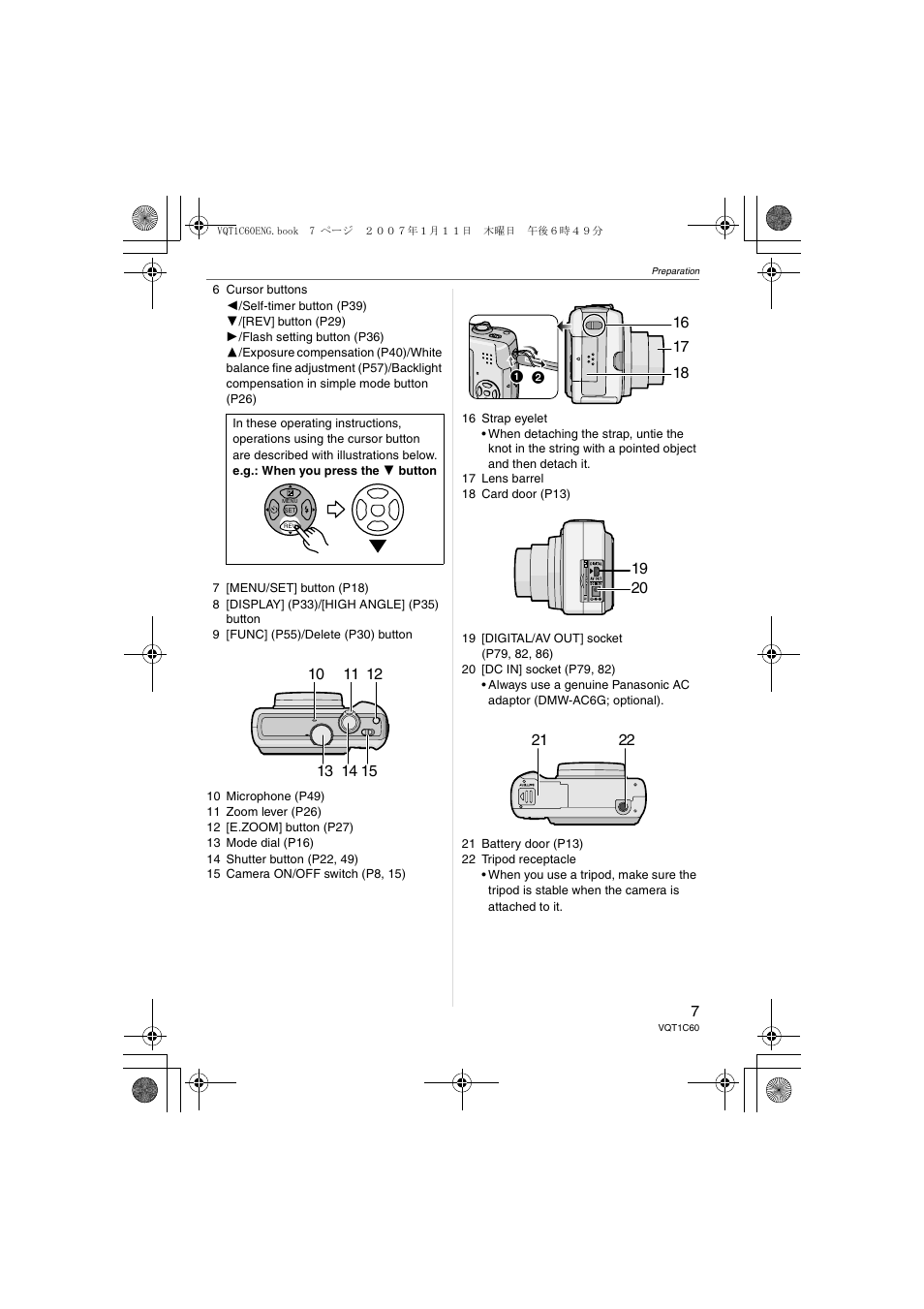 Panasonic DMC-LZ7 User Manual | Page 7 / 104