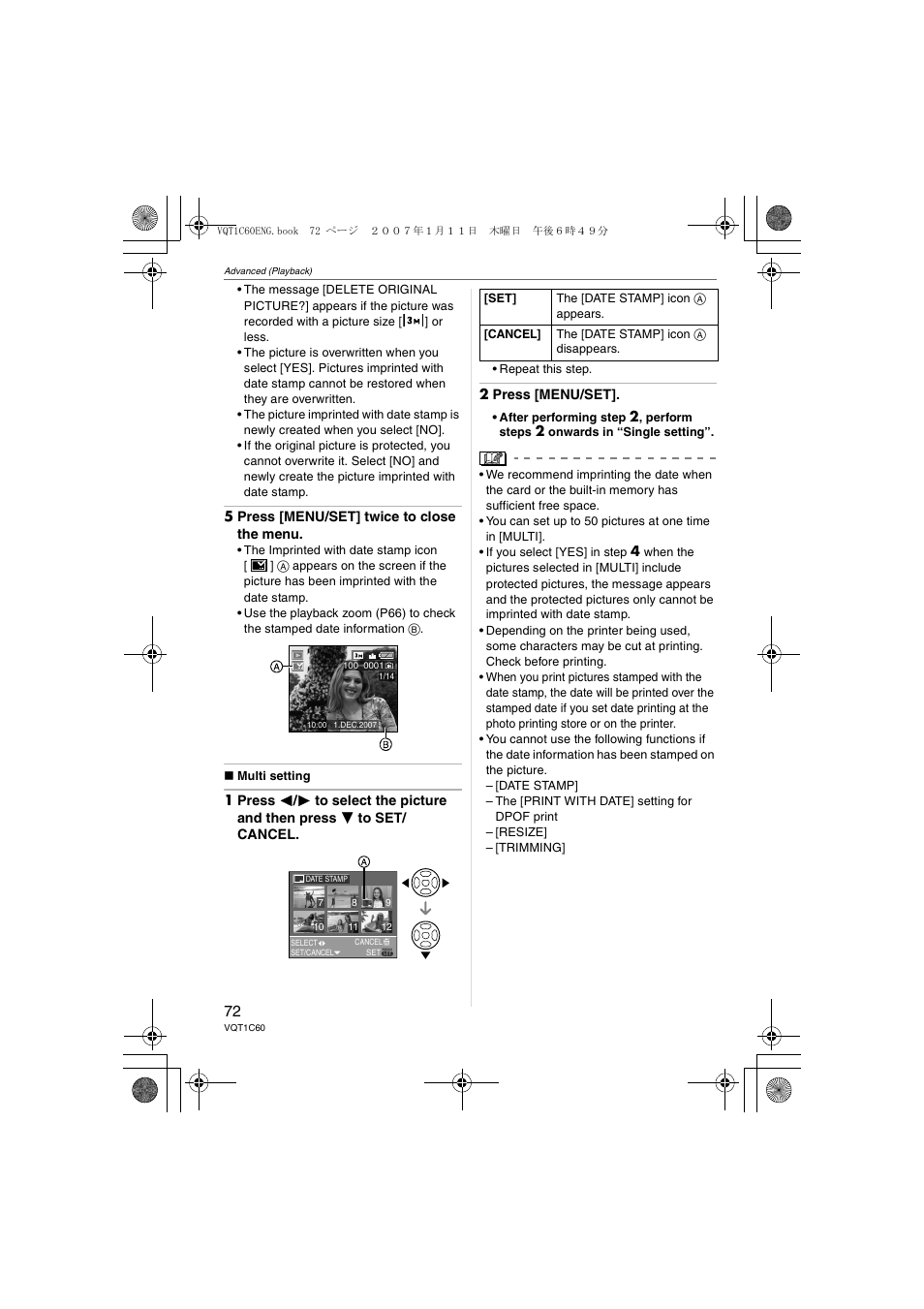 Panasonic DMC-LZ7 User Manual | Page 72 / 104