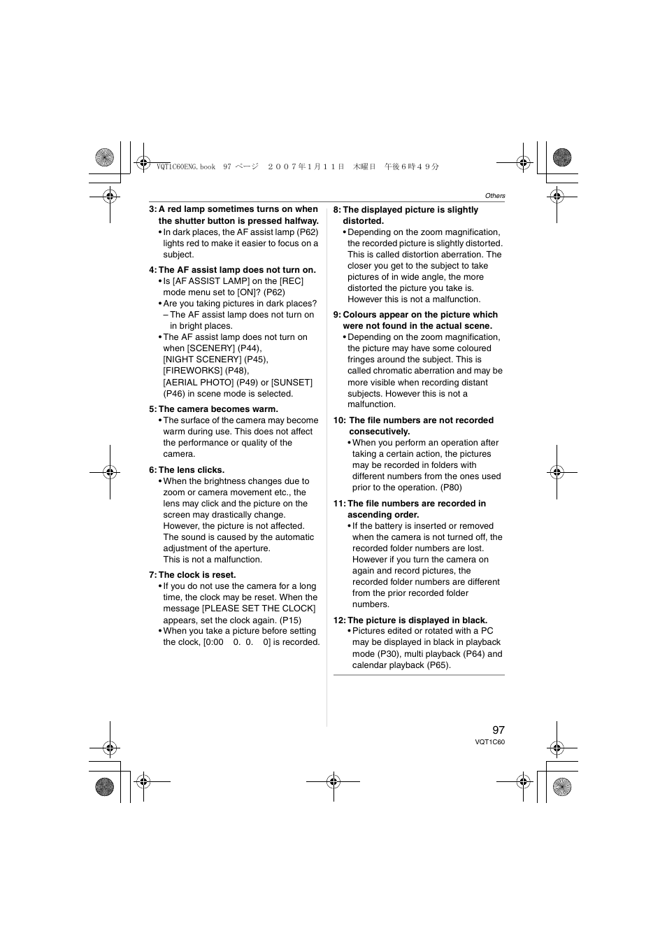Panasonic DMC-LZ7 User Manual | Page 97 / 104